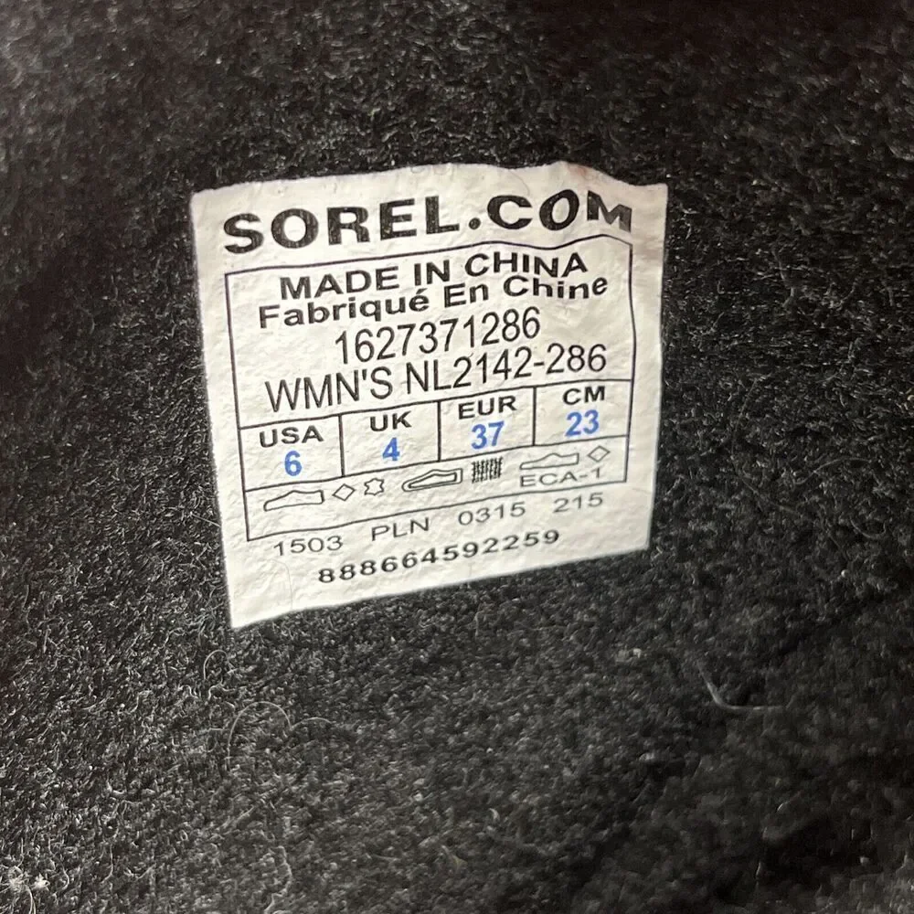Sorel Womens Joan Of Arctic Knit Elk Waterproof Boots 6 Brown WMN'S NL2142-286